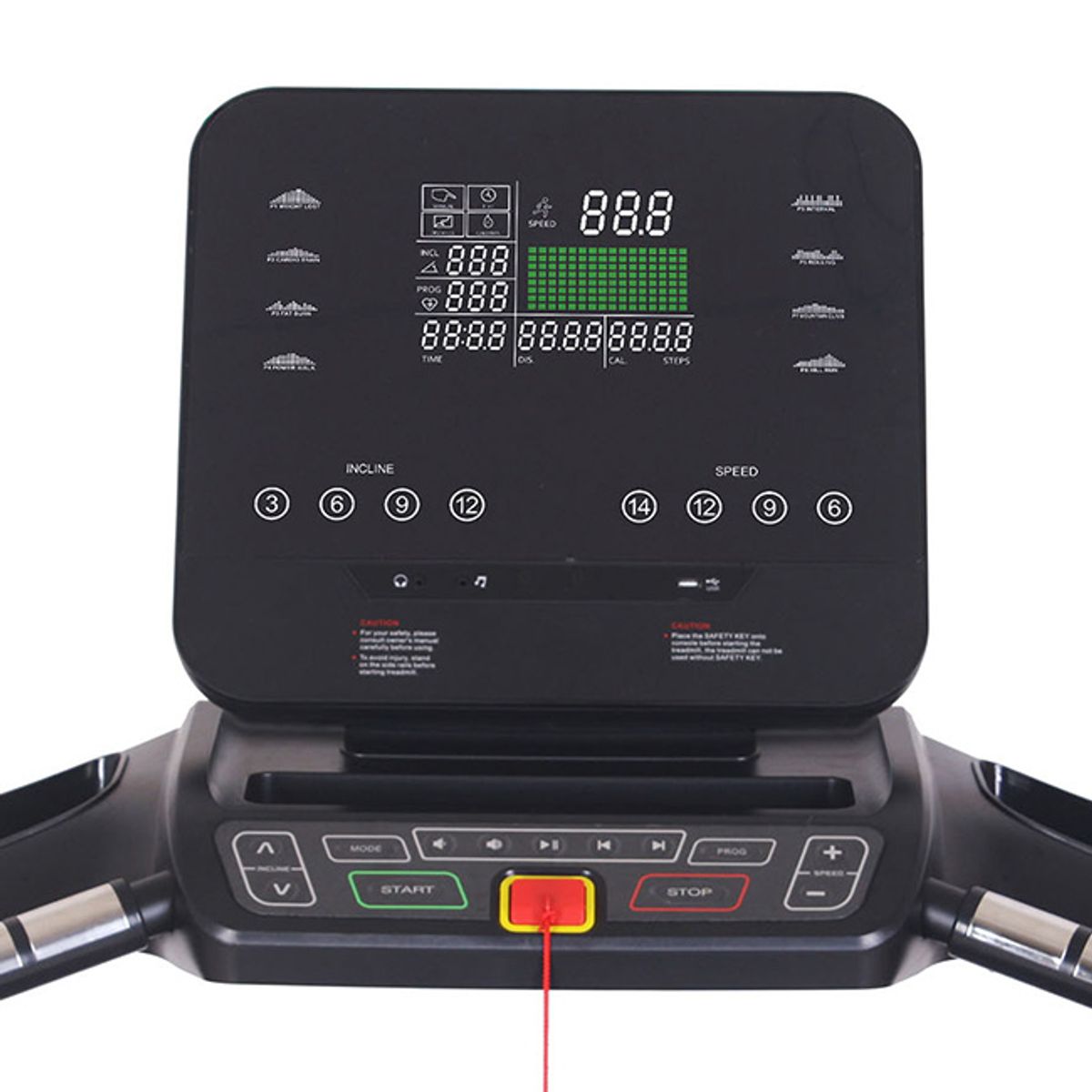 Body Power Titan Atlas Treadmill Console Features