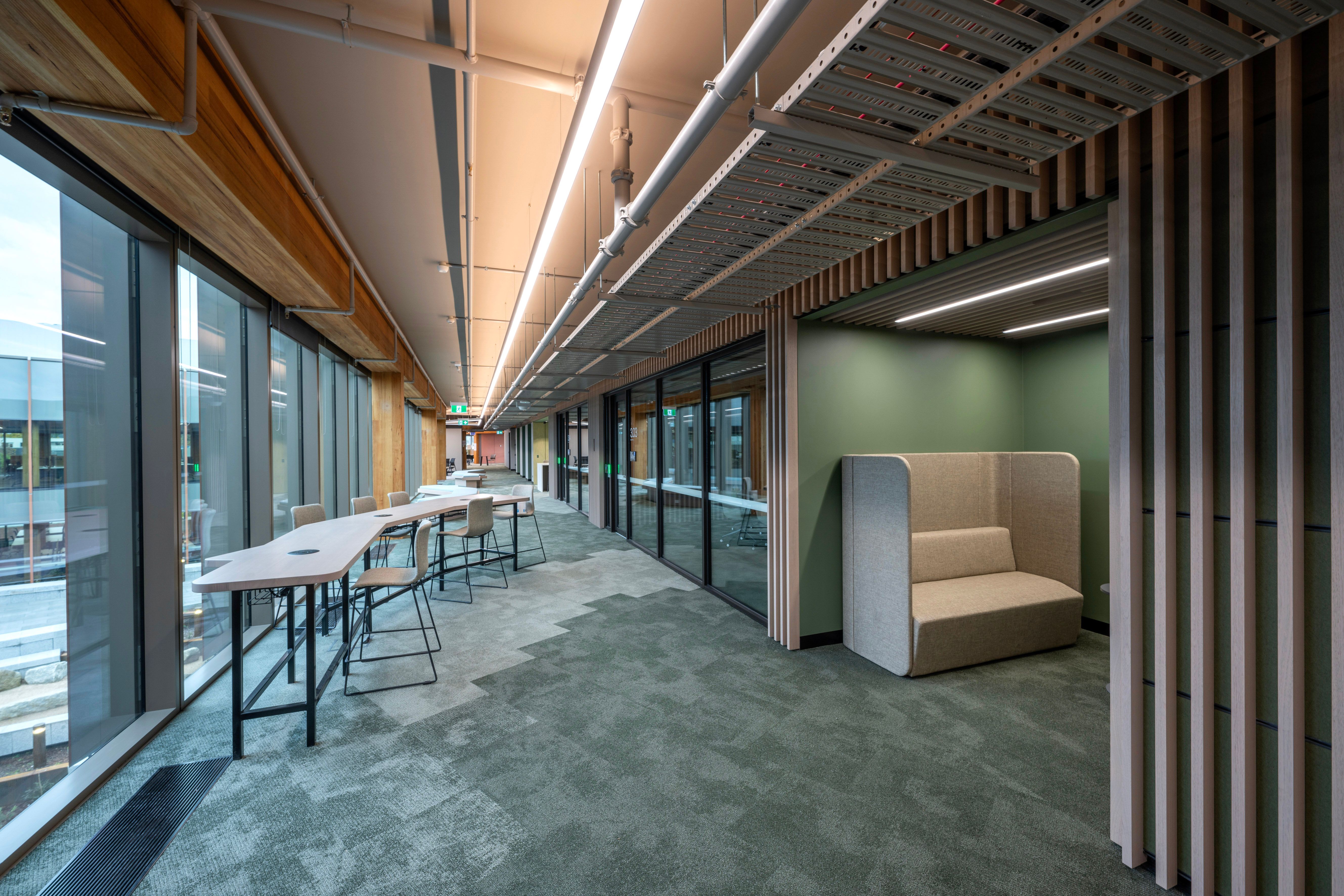 Bendigo GovHub, furniture by Burgtec