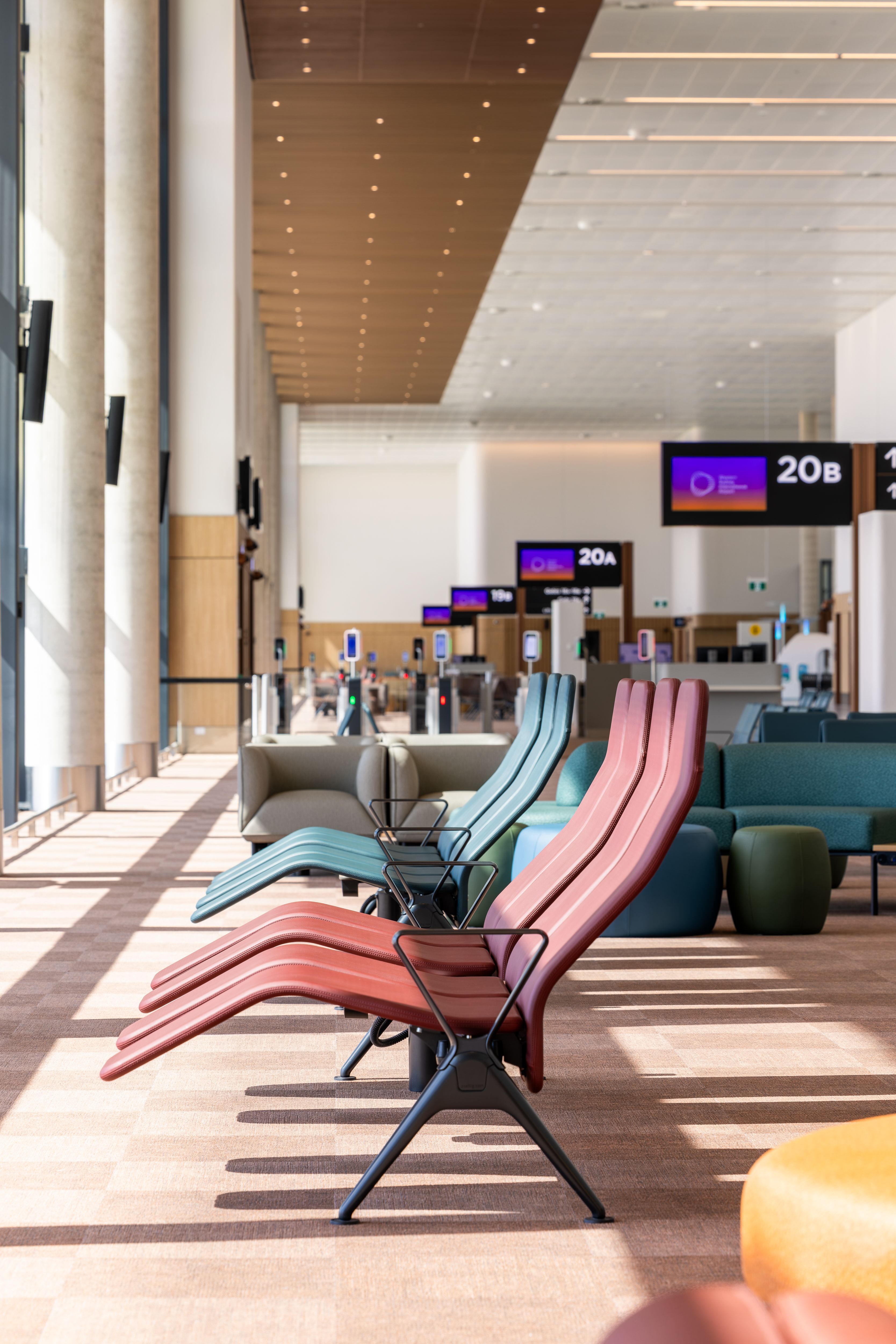 Western Sydney Airport, furniture by Burgtec