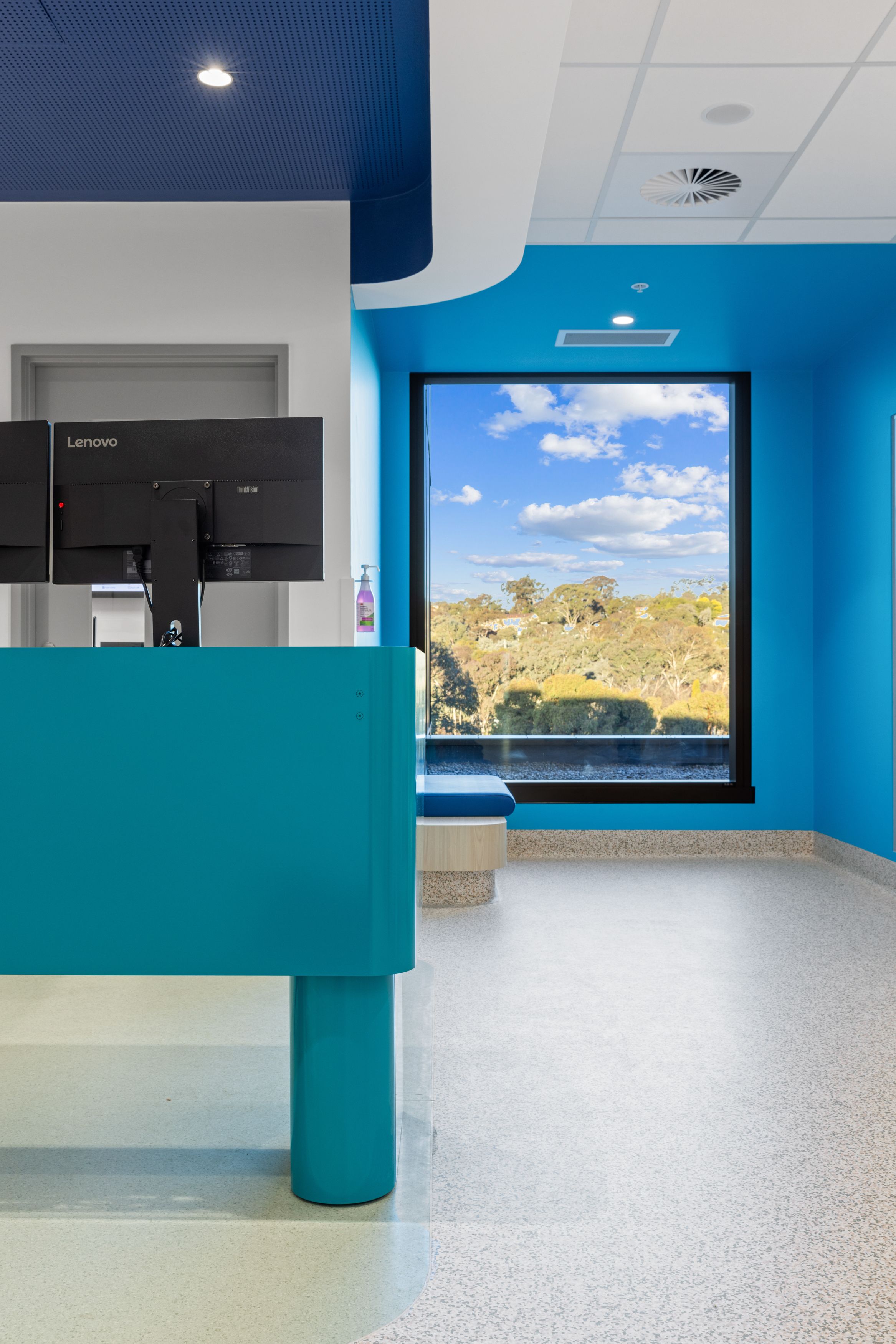 Canberra Hospital Extension, furniture by Burgtec