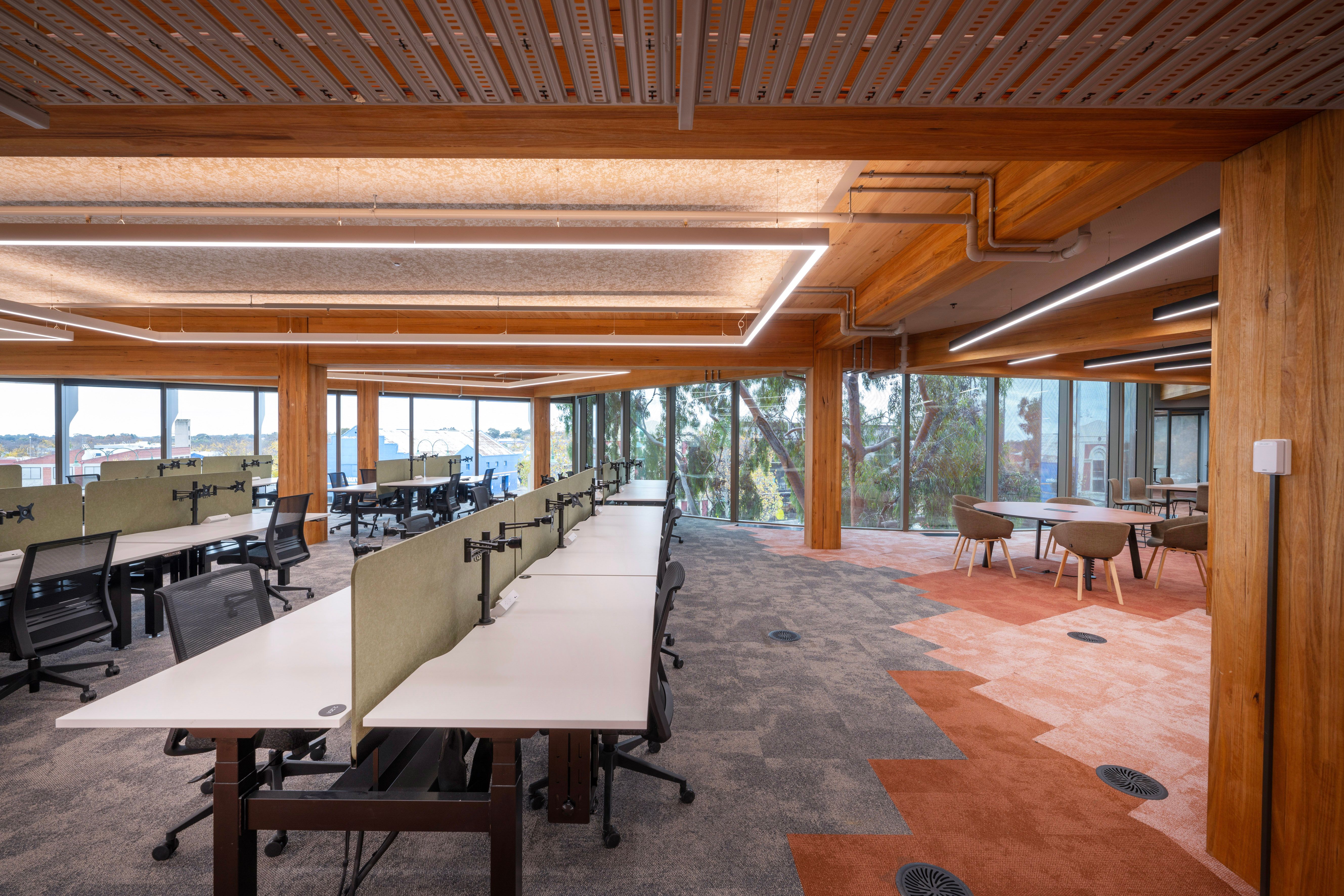 Bendigo GovHub, furniture by Burgtec