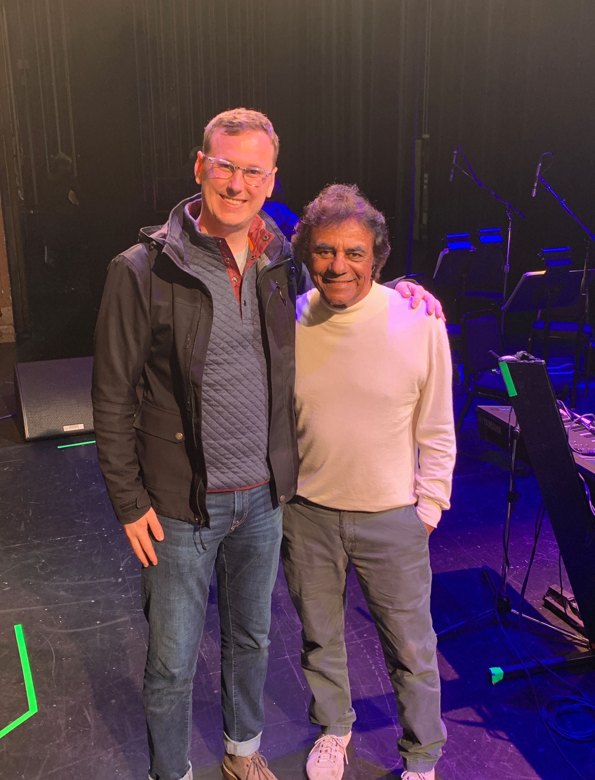 Sometimes I get to back up Johnny Mathis on stage