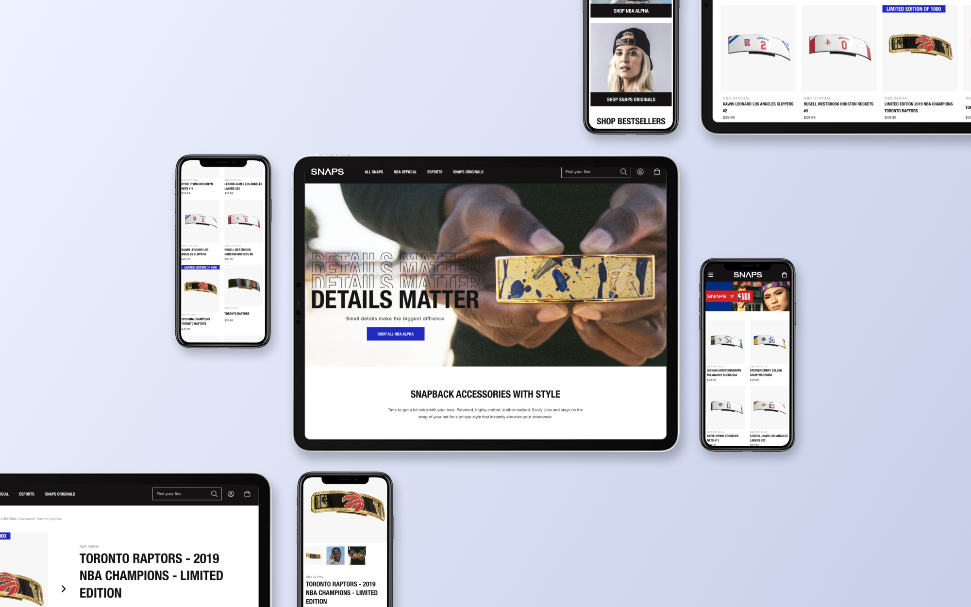 Snaps digital mockups