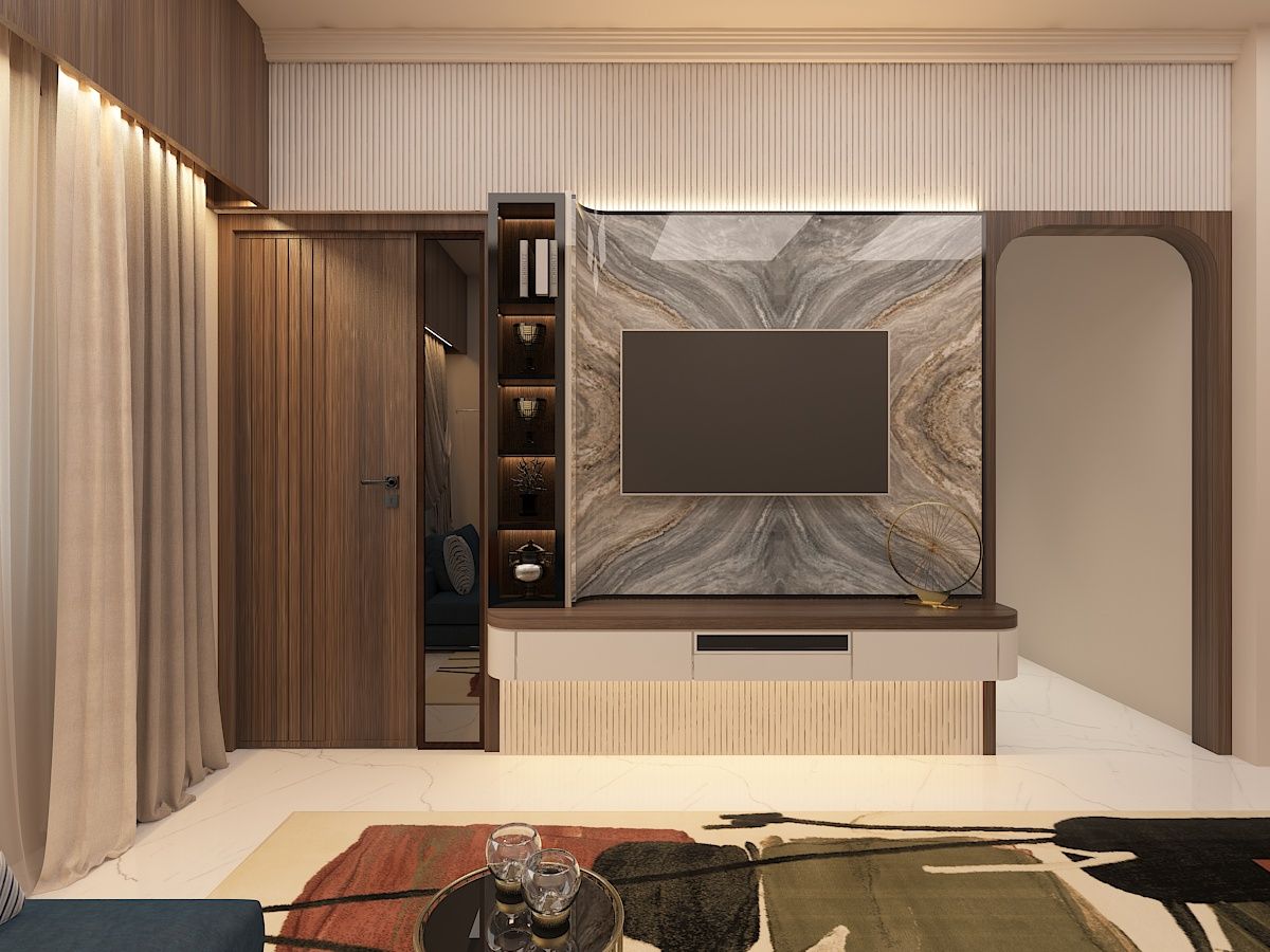 "Luxury is in the details – a perfectly crafted TV unit design."