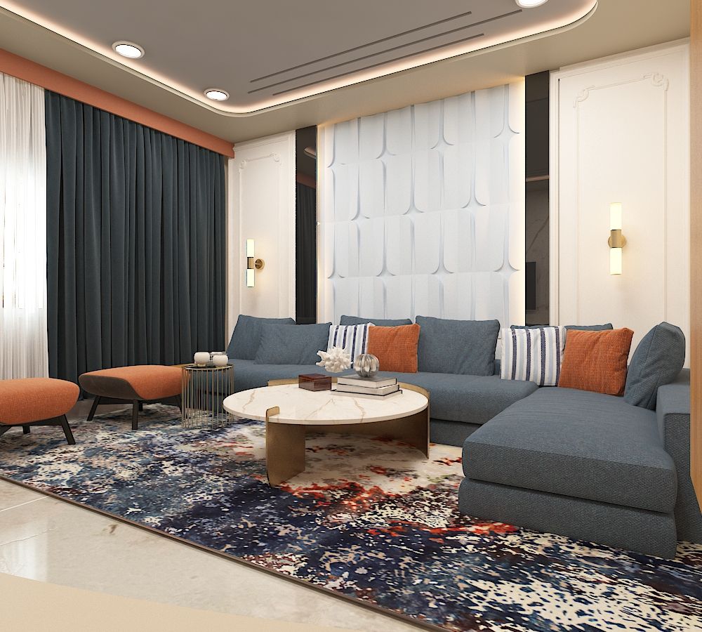 Thoughtfully designed living space combining modern elegance, rich textures, and functional luxury. ✨  