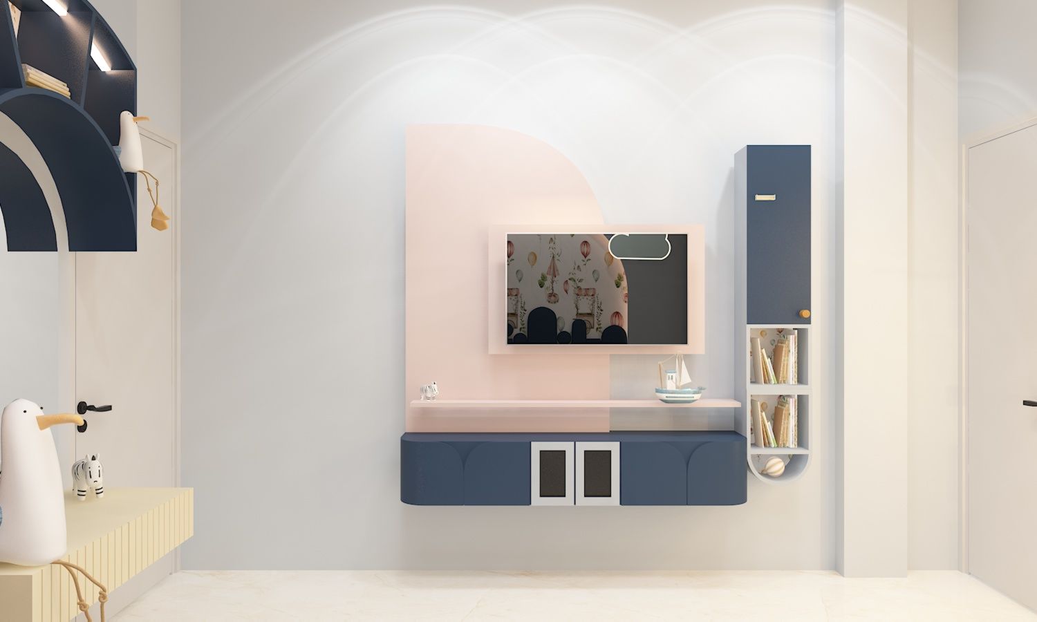 kids room t.v unit design