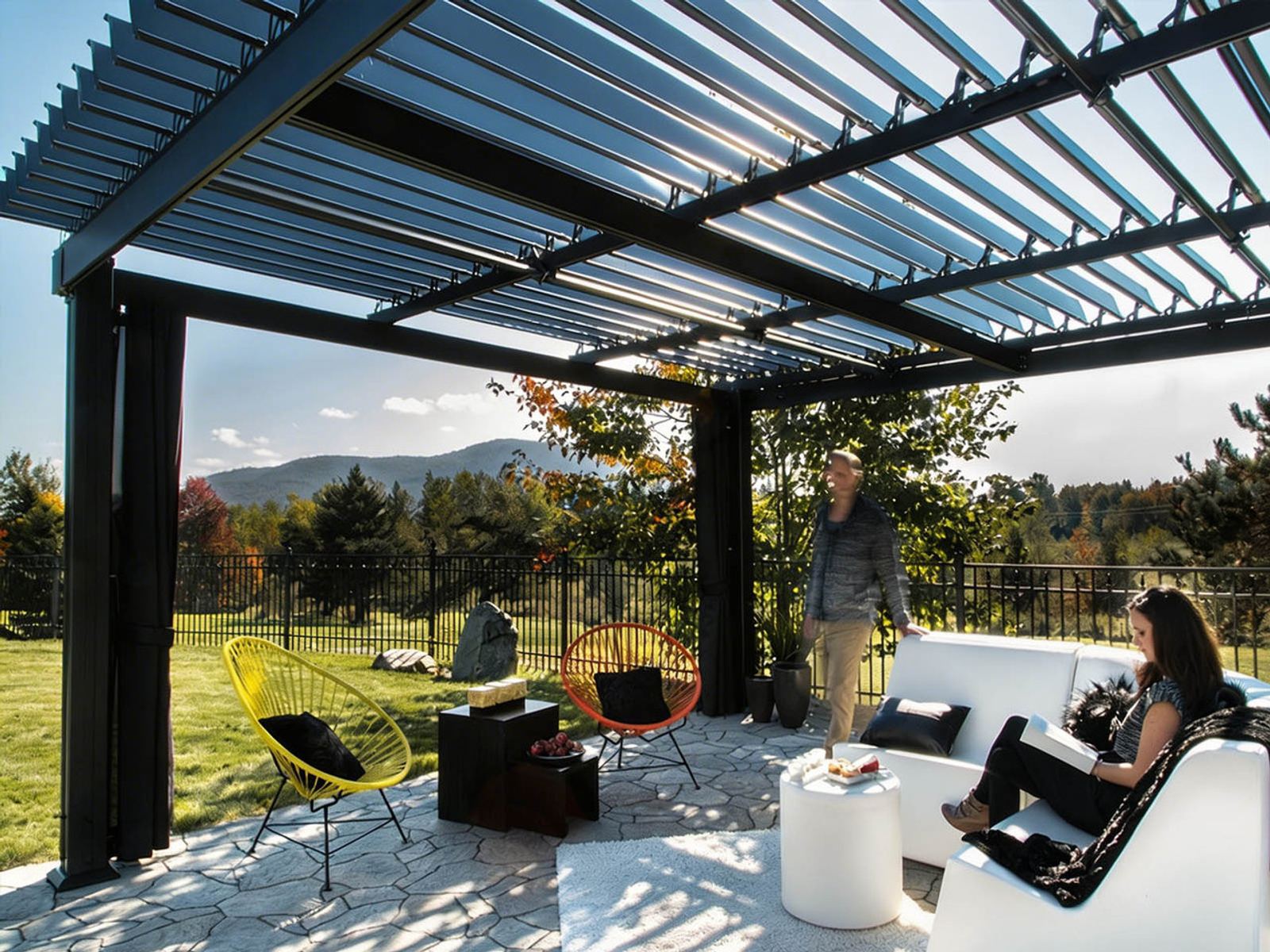 A Solara Living install with a sweeping view