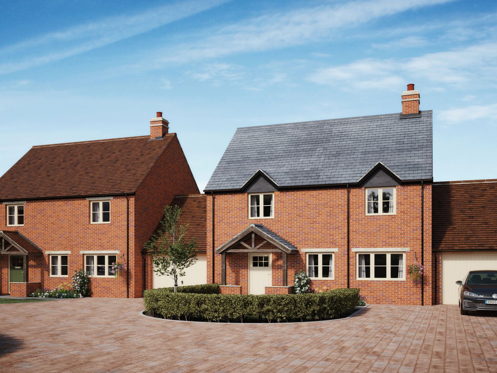 2 new houses in the countryside in a development