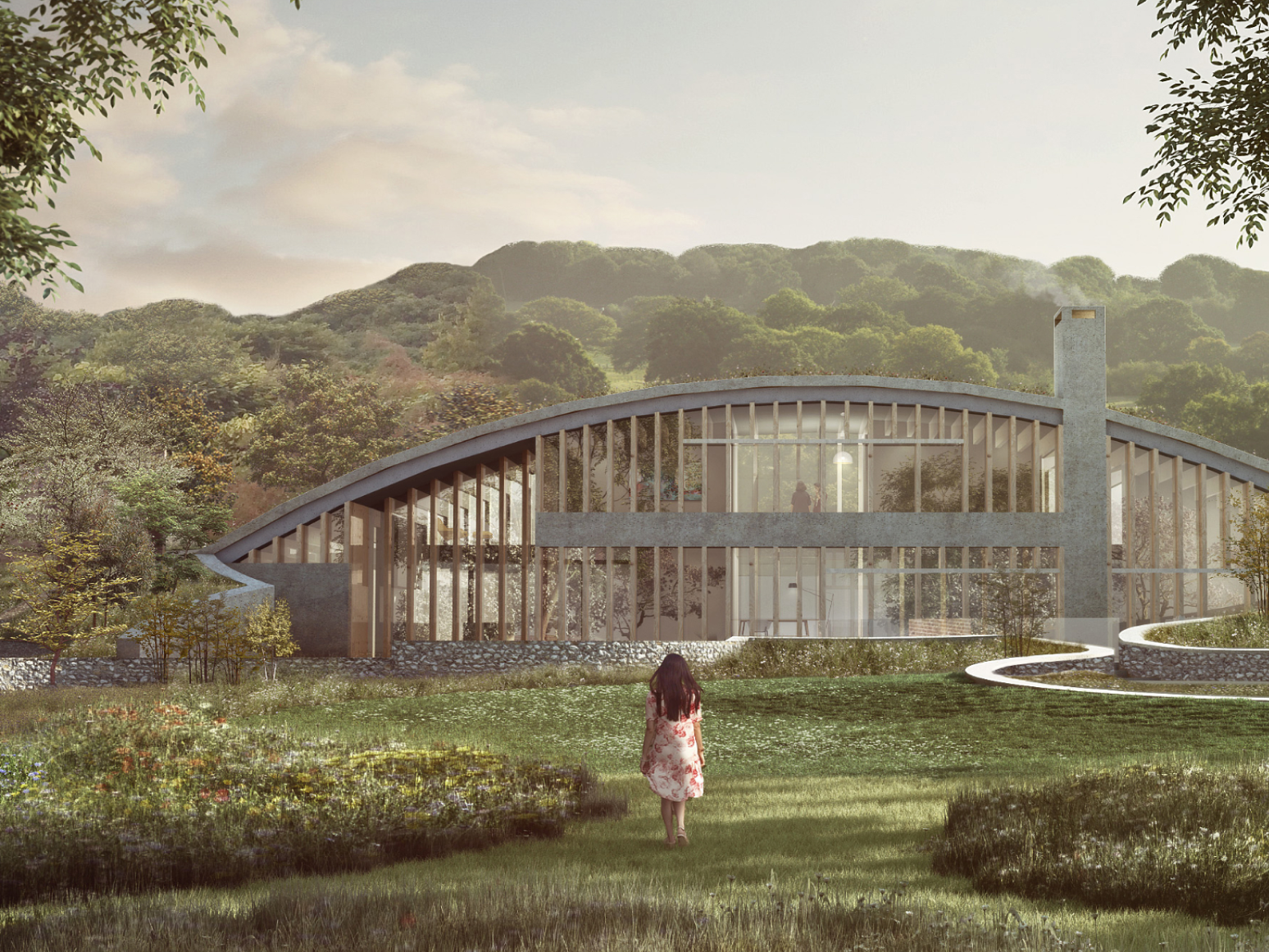 drawing of new country home for planning application