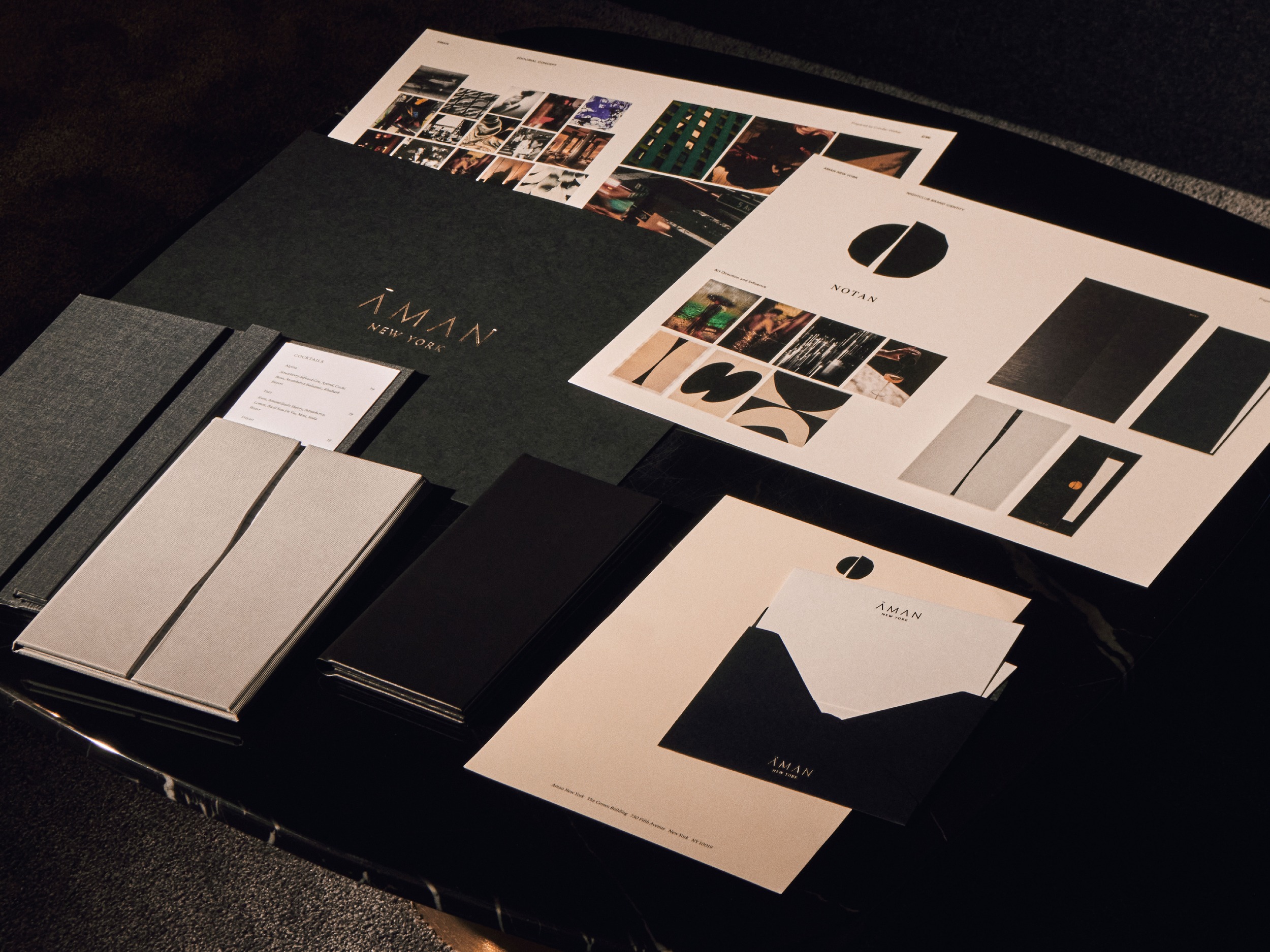 Notan: Brand identity for Aman New York's nightclub