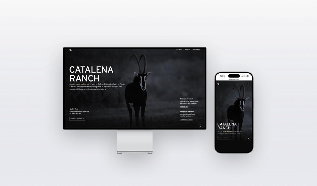 Catalena Ranch — UI/UX work