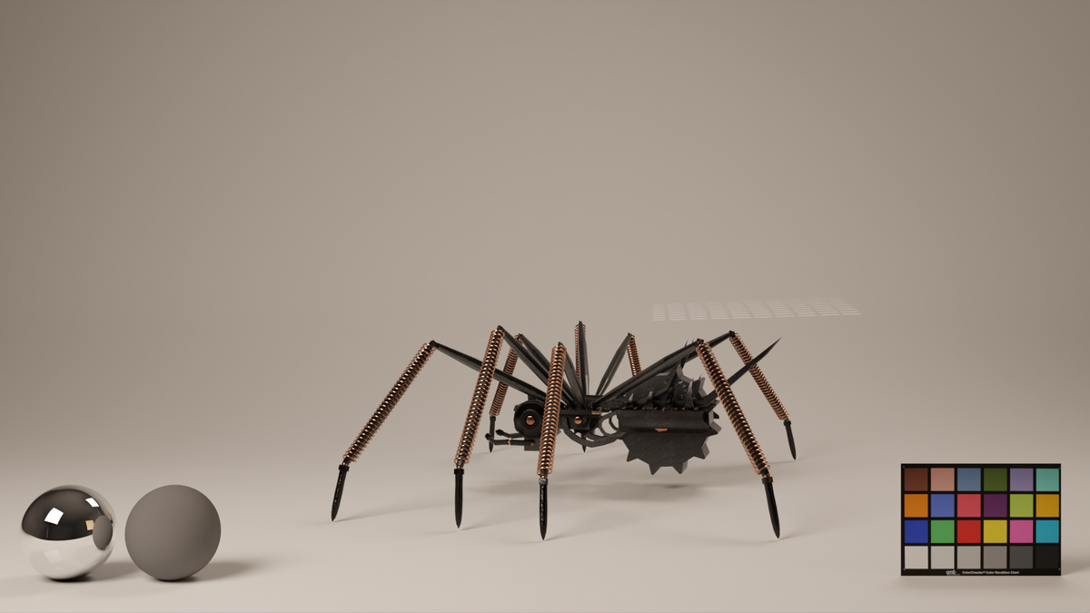 Steampunk Spider — 3D design work