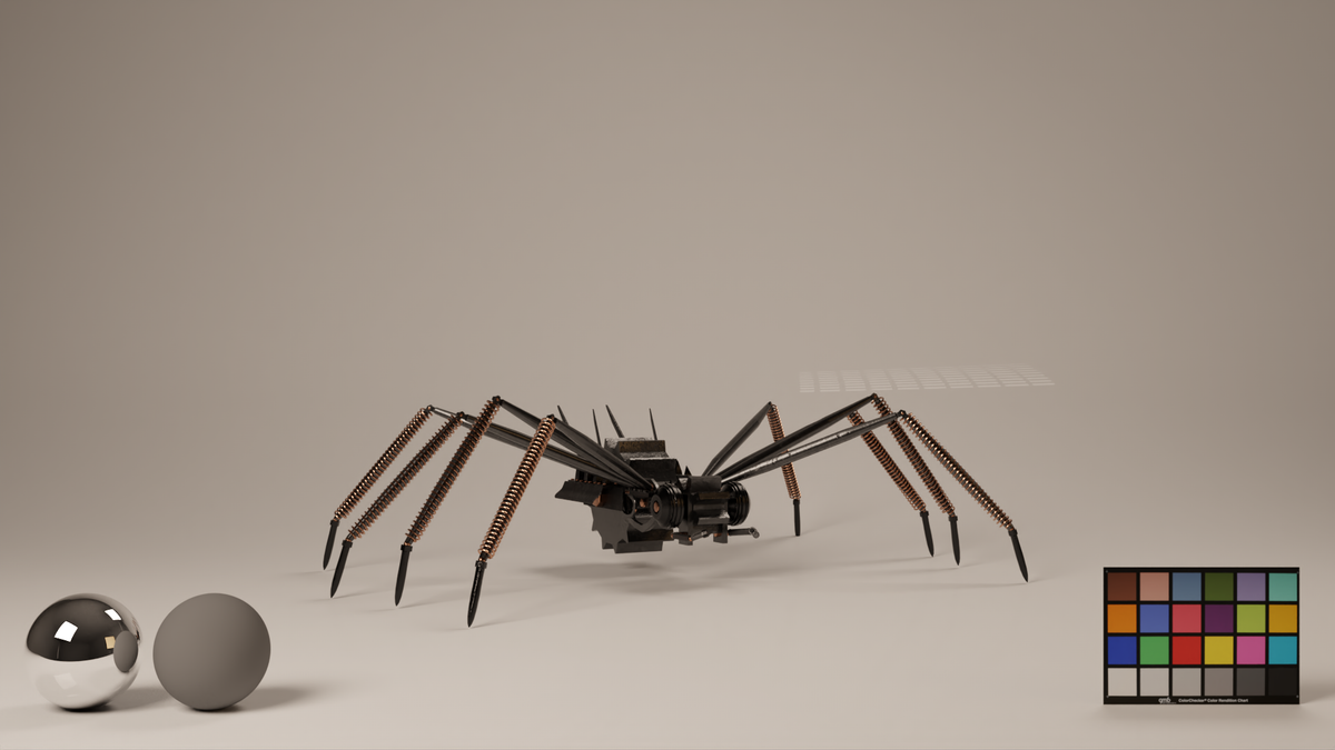 Steampunk Spider — 3D design work