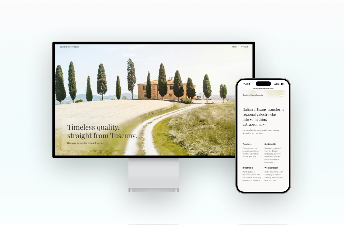 Catalena Ranch Imports — UI/UX work