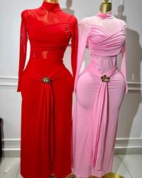 Fancy pull neck dress view 2