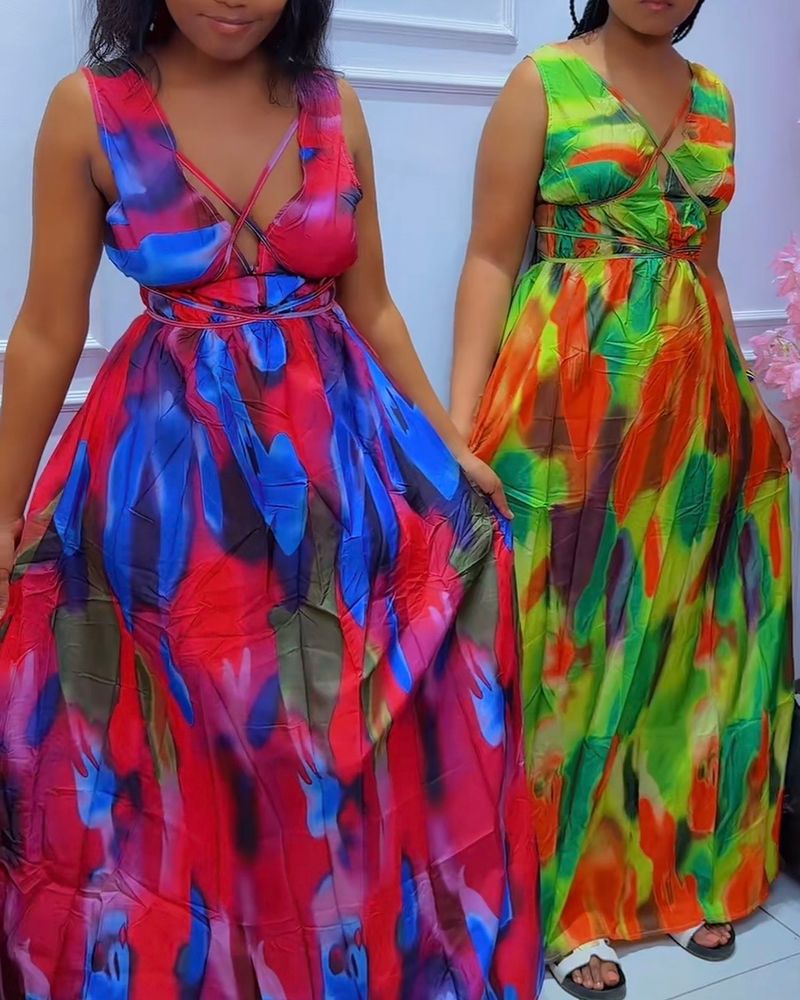 Backless summer dress