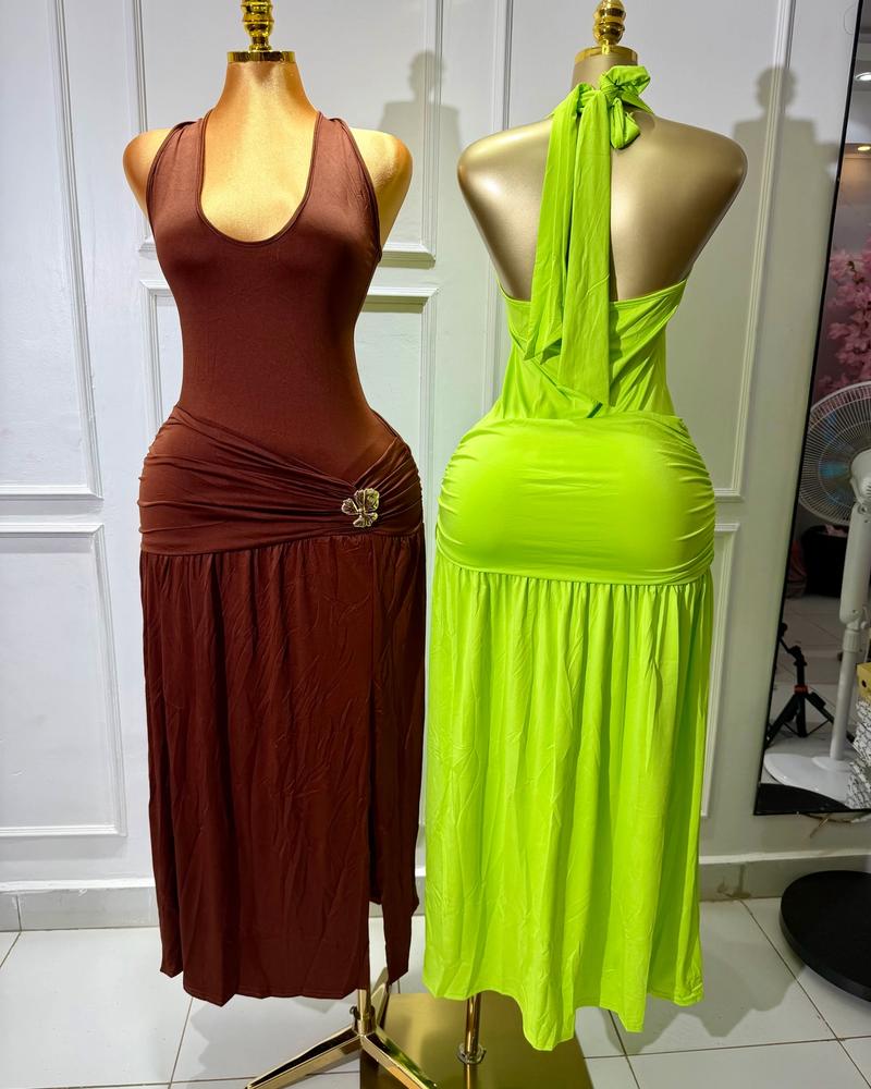Cute dress with a slit