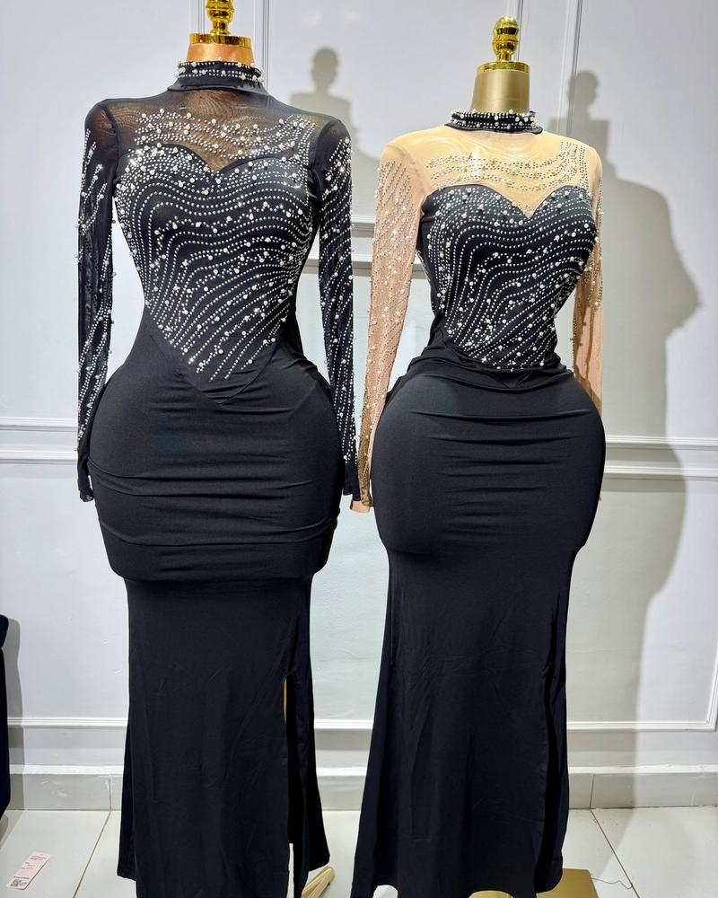 Pearls dinner dress