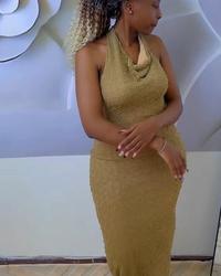 Dinner backless dress view 1