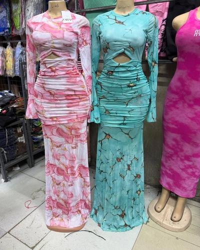 Fancy dress pink and bluish