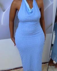 Dinner backless dress view 3