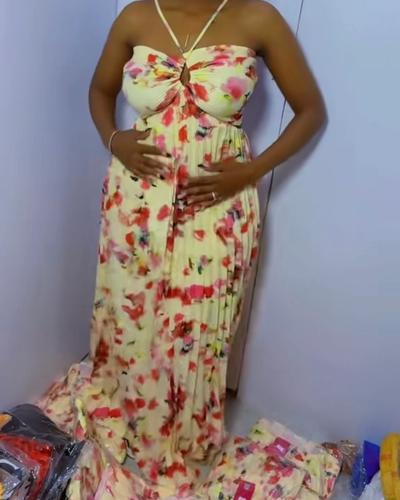 summer backless dress