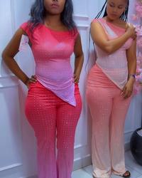 Shinny Two piece set view 1