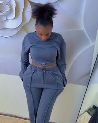 Three piece set crop top view 3