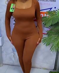 Ribbed jumpsuit view 1