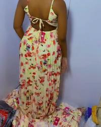 summer backless dress view 4