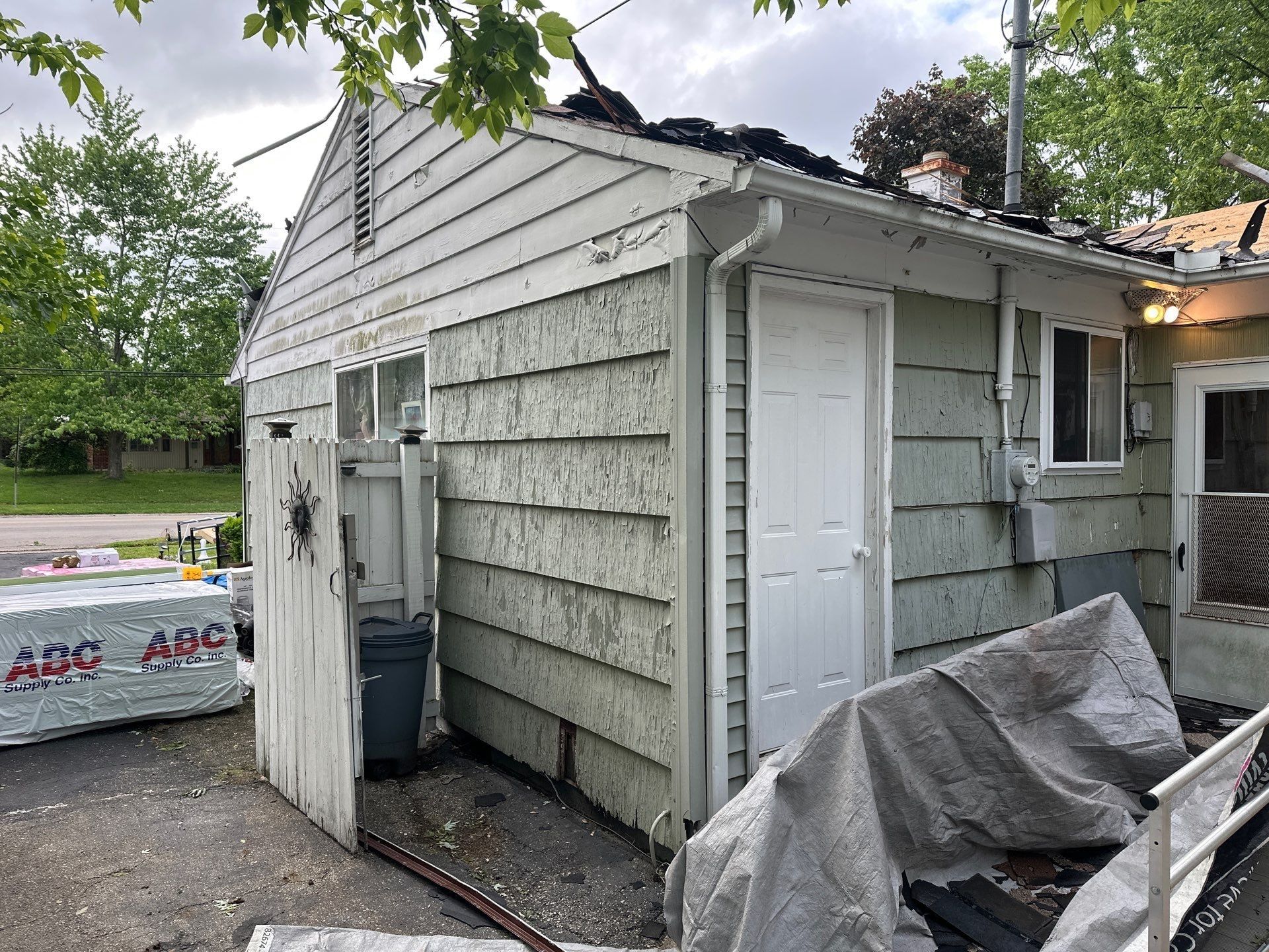 ABC Supply bundles and clapboard wing