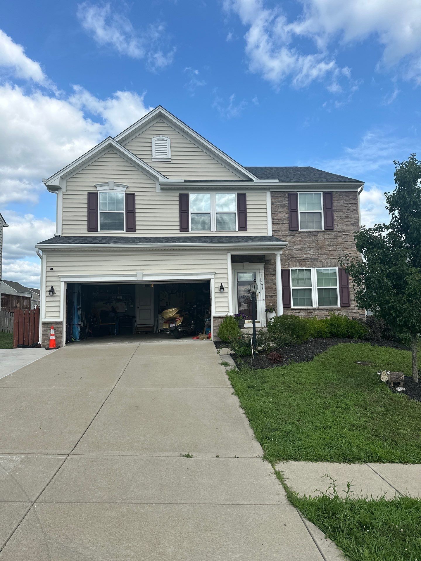 Front elevation up the driveway
