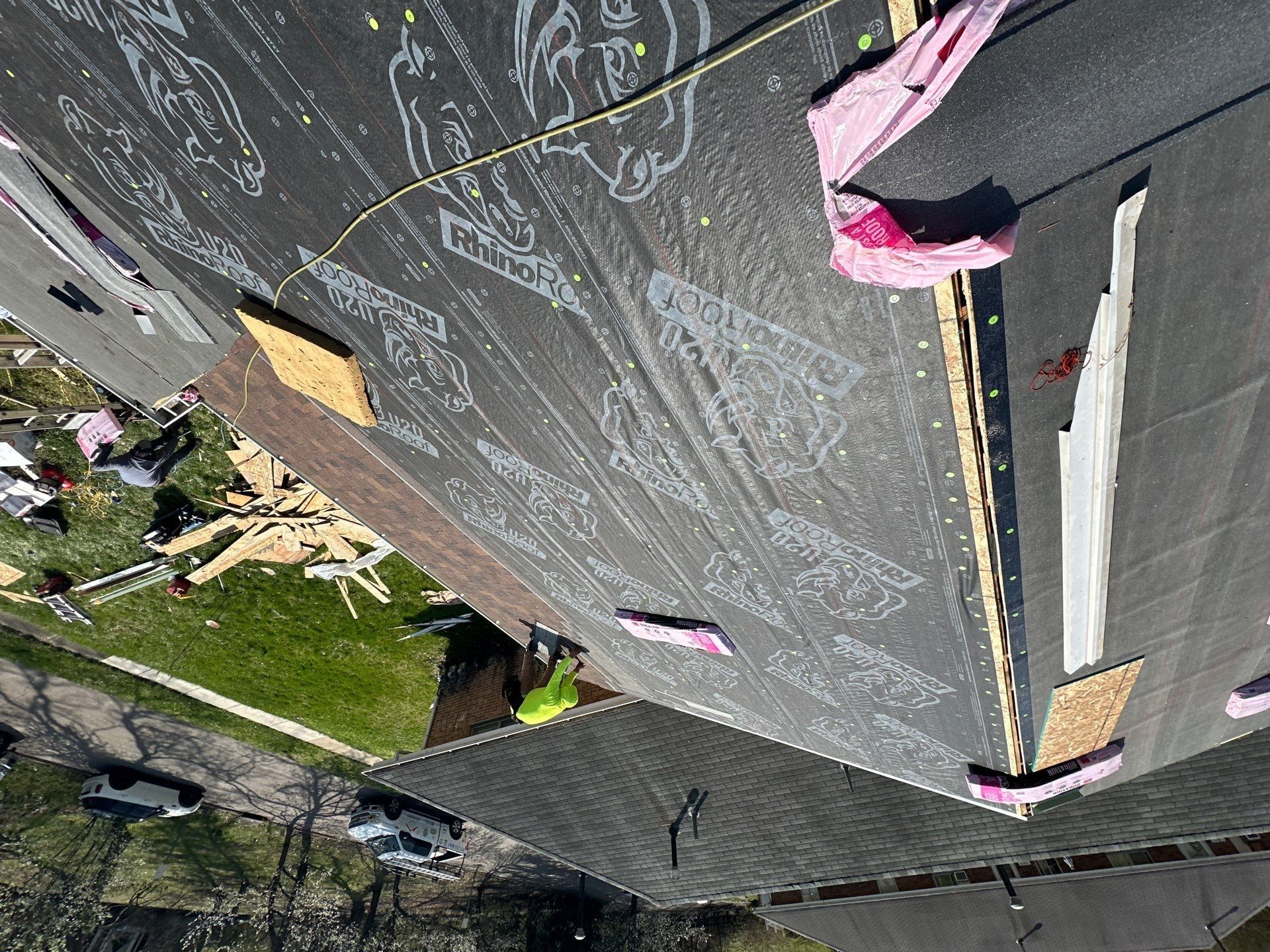 Underlayment at the hip