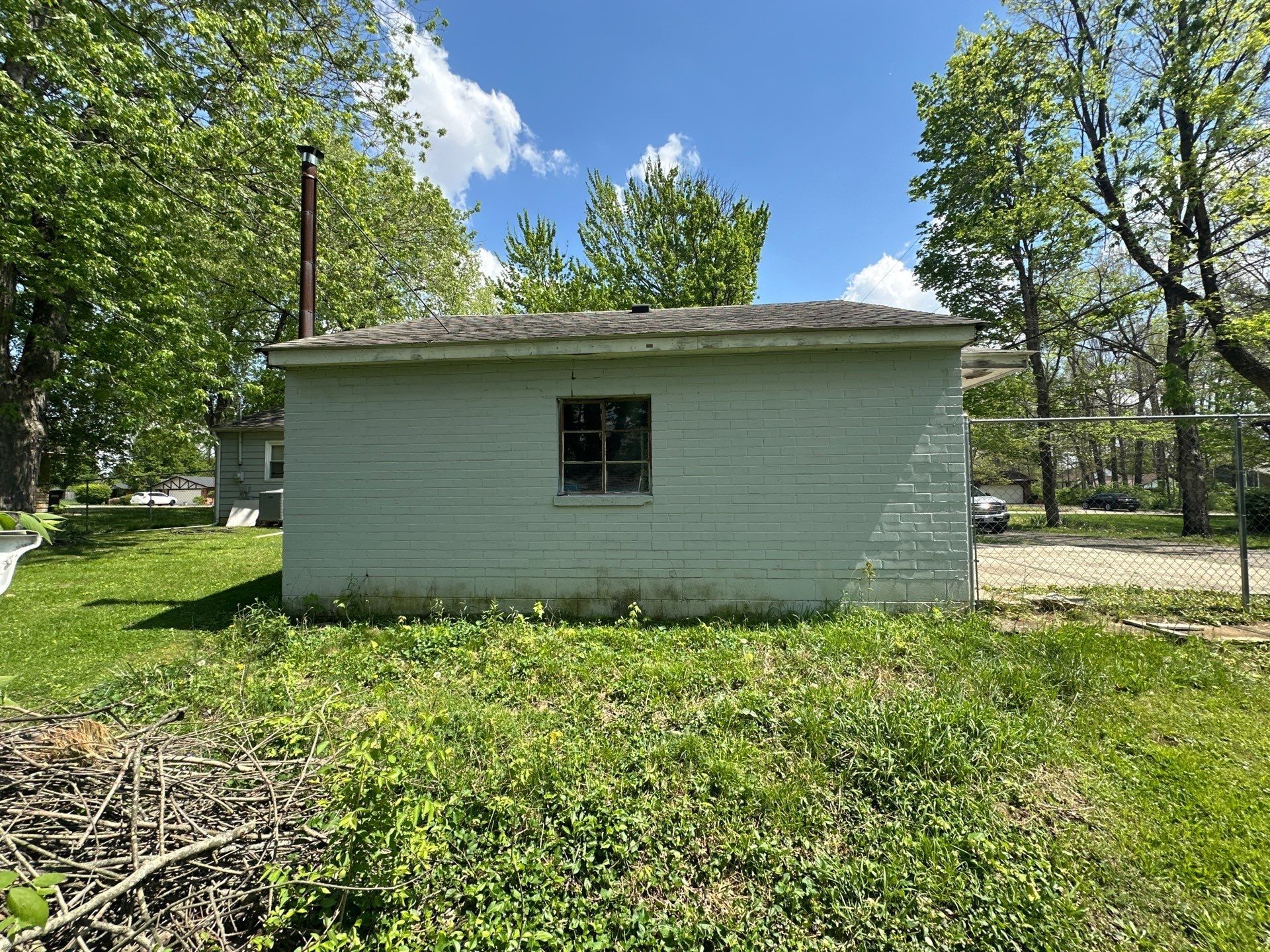 The back of the garage and its old roof, Beavercreek, Ohio.