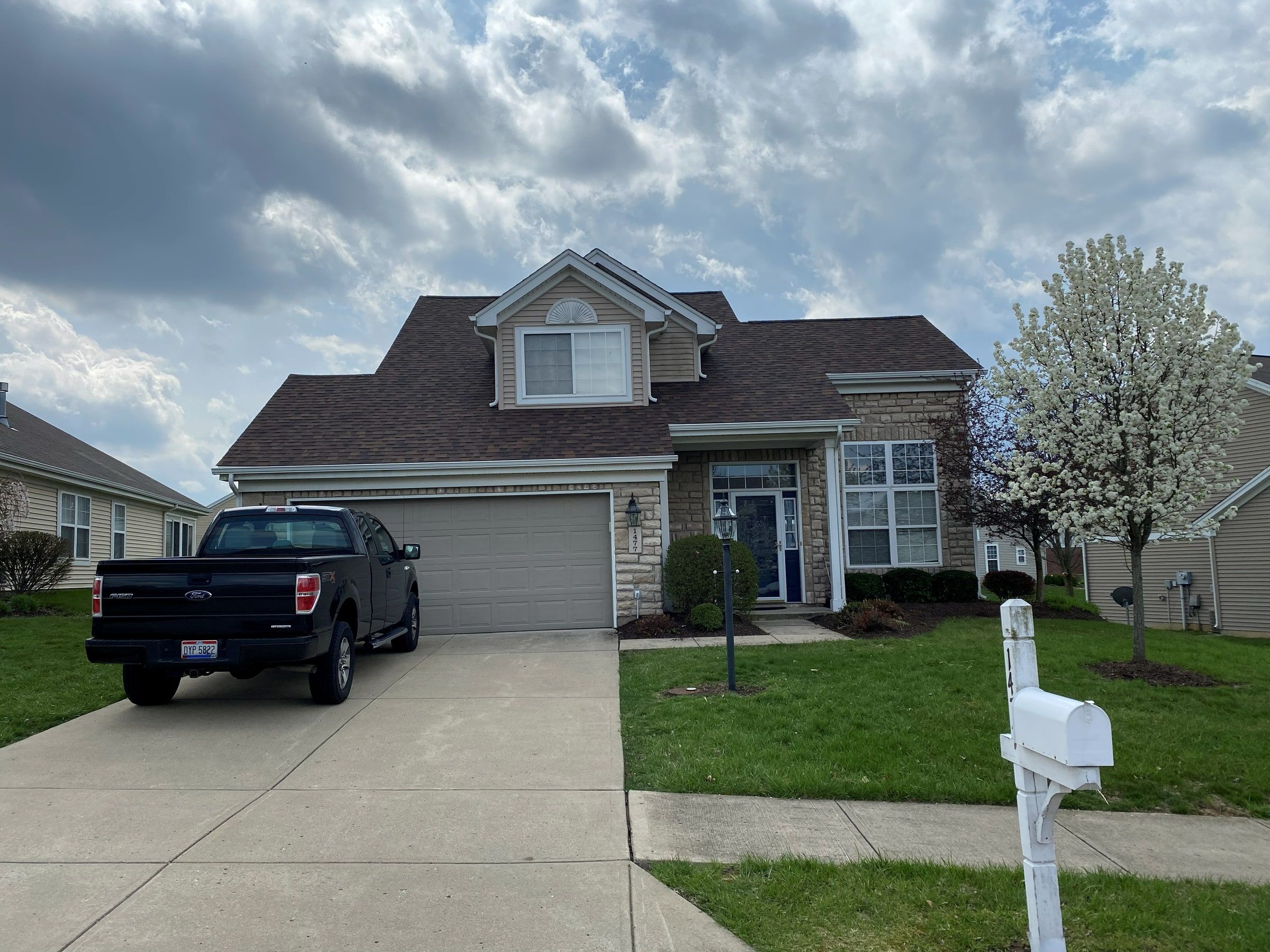 Front of the house from the drive