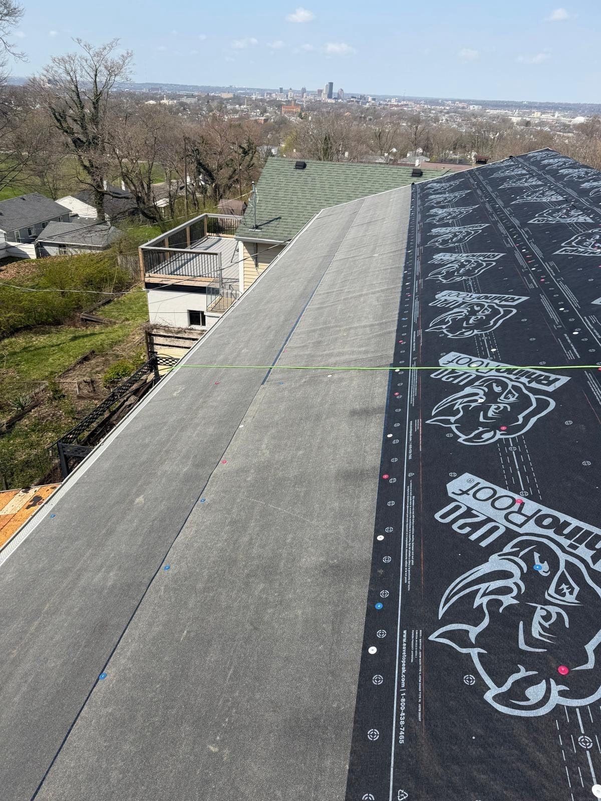 Underlayment and the city skyline