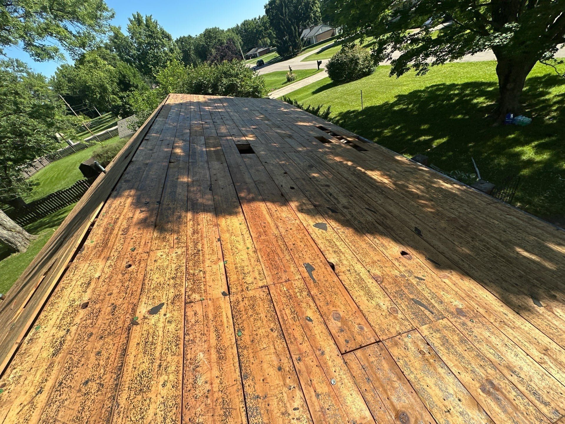 Original planks and old cut openings