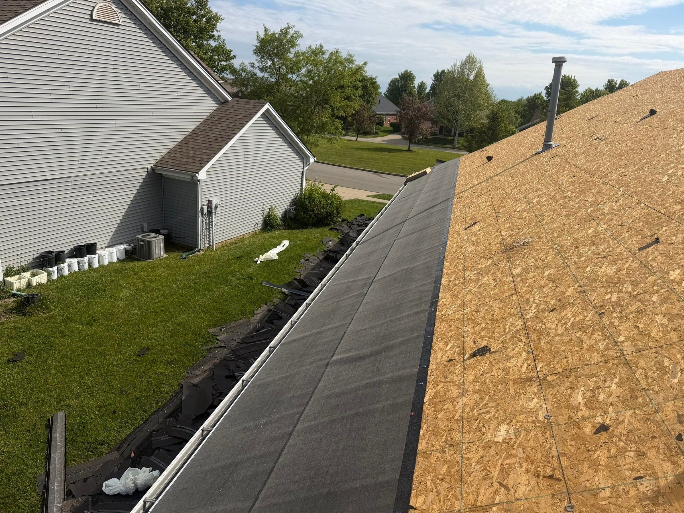 Underlayment down to the eave gutter line