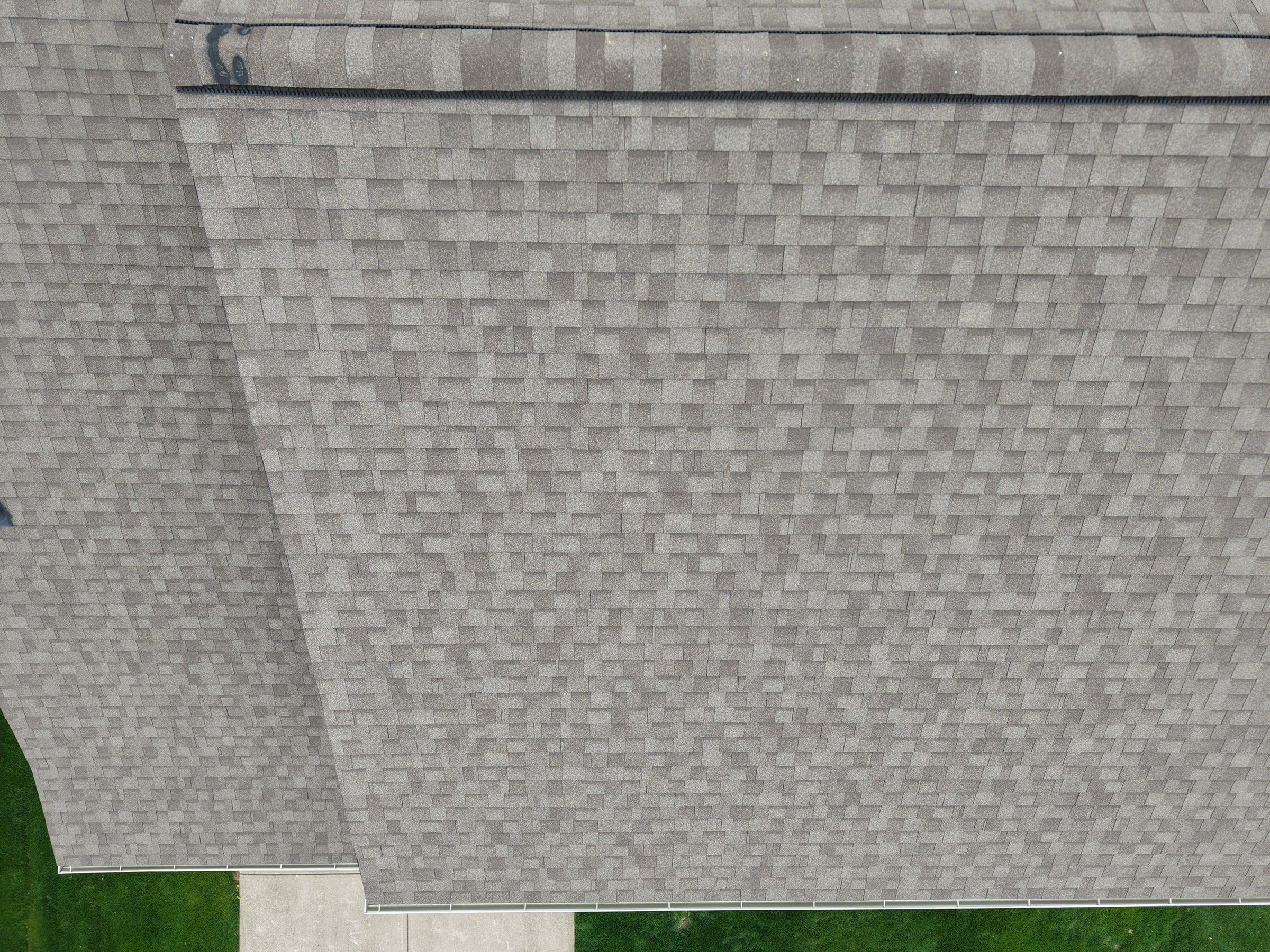 Long roof plane from above