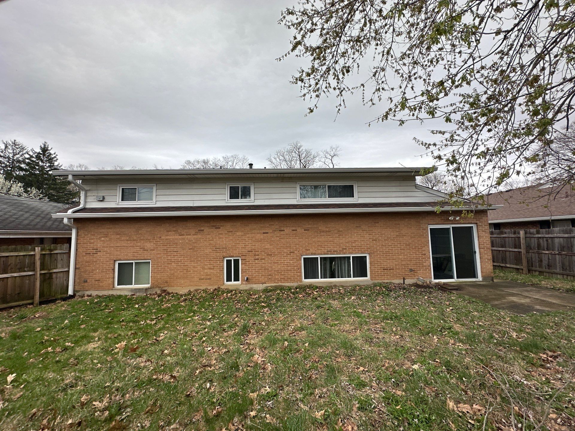 Rear of the house across the yard