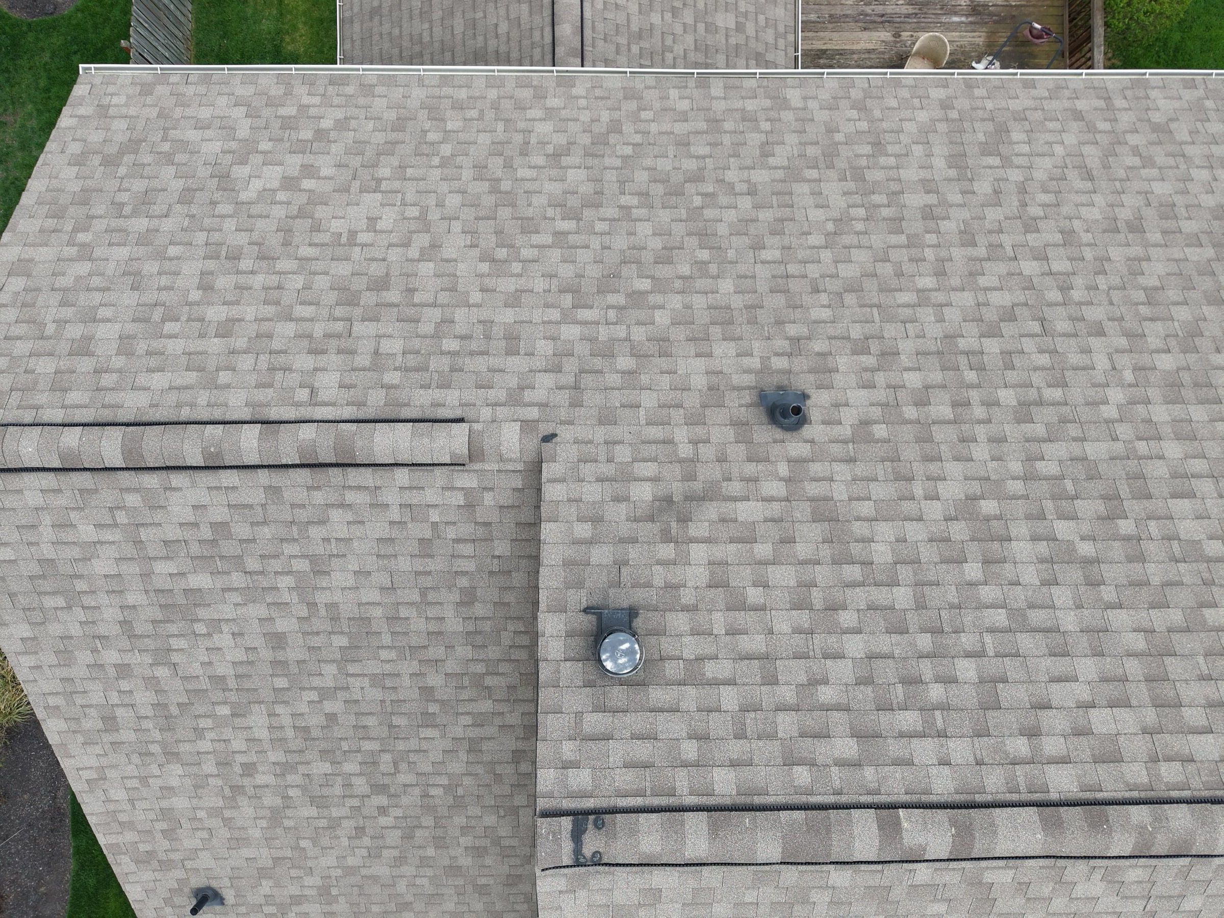 Ridge and vents from the air