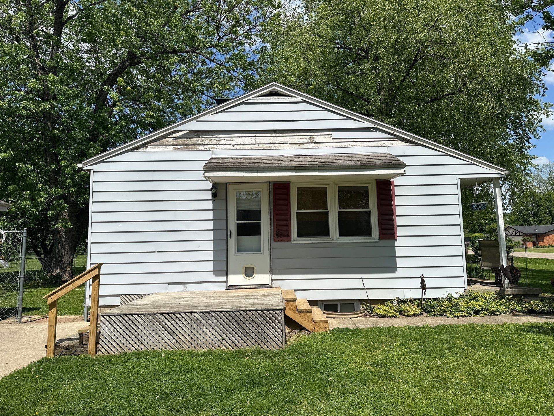 Front door and porch
