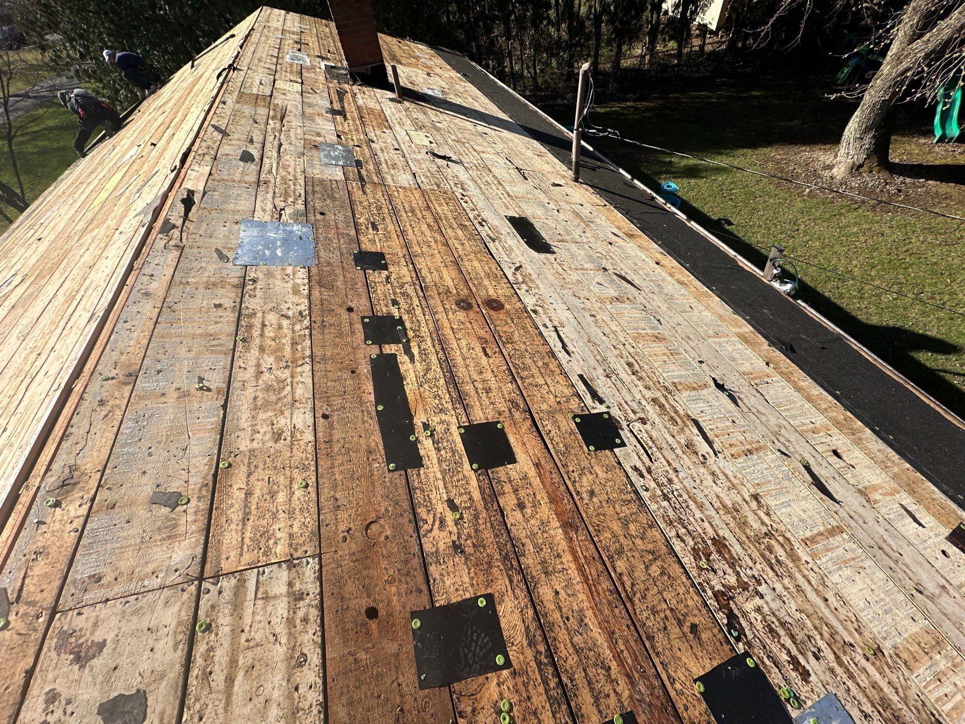 Board decking and the gaps between planks