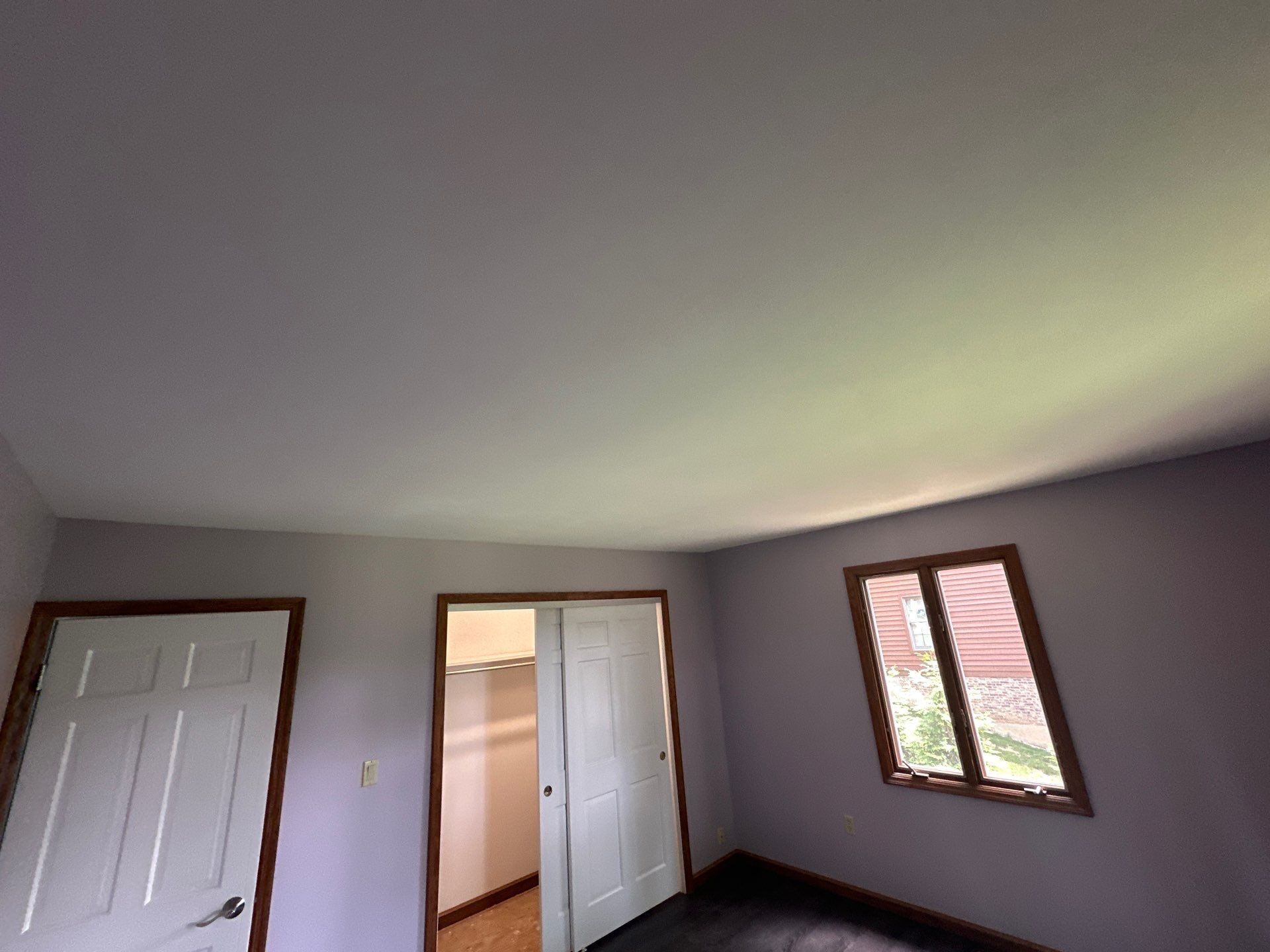A bedroom repaired and painted after the water damage, Beavercreek, Ohio.