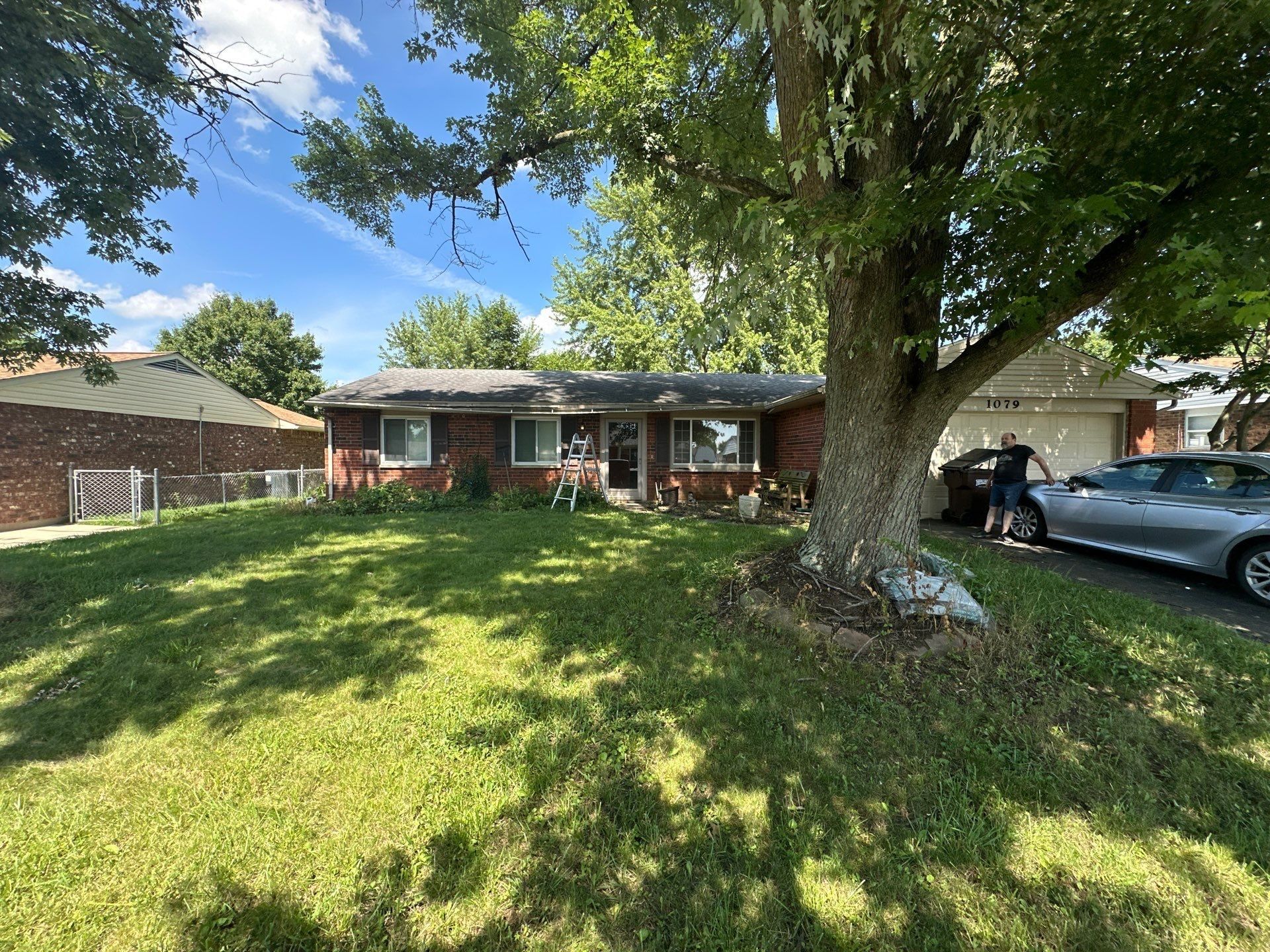 Front of the house across the lawn