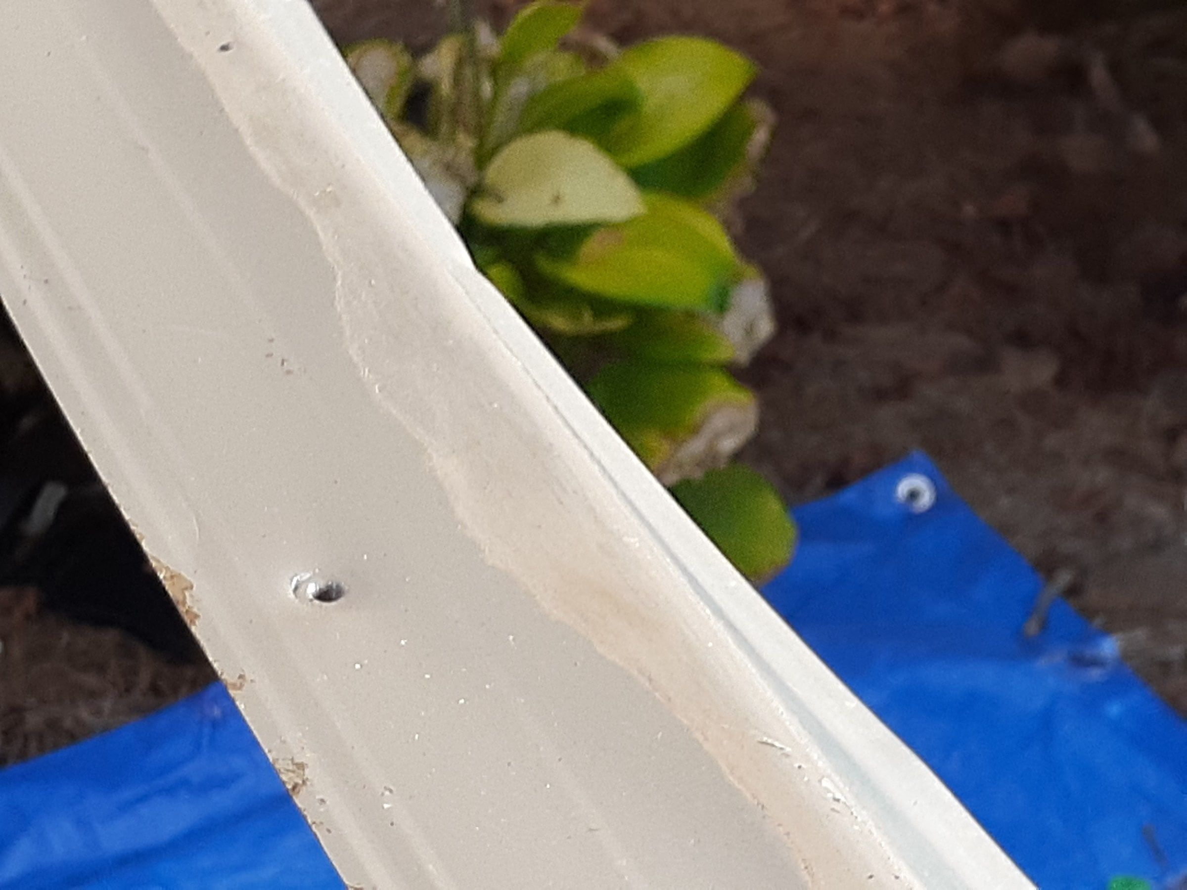 Length of drip edge on a tarp