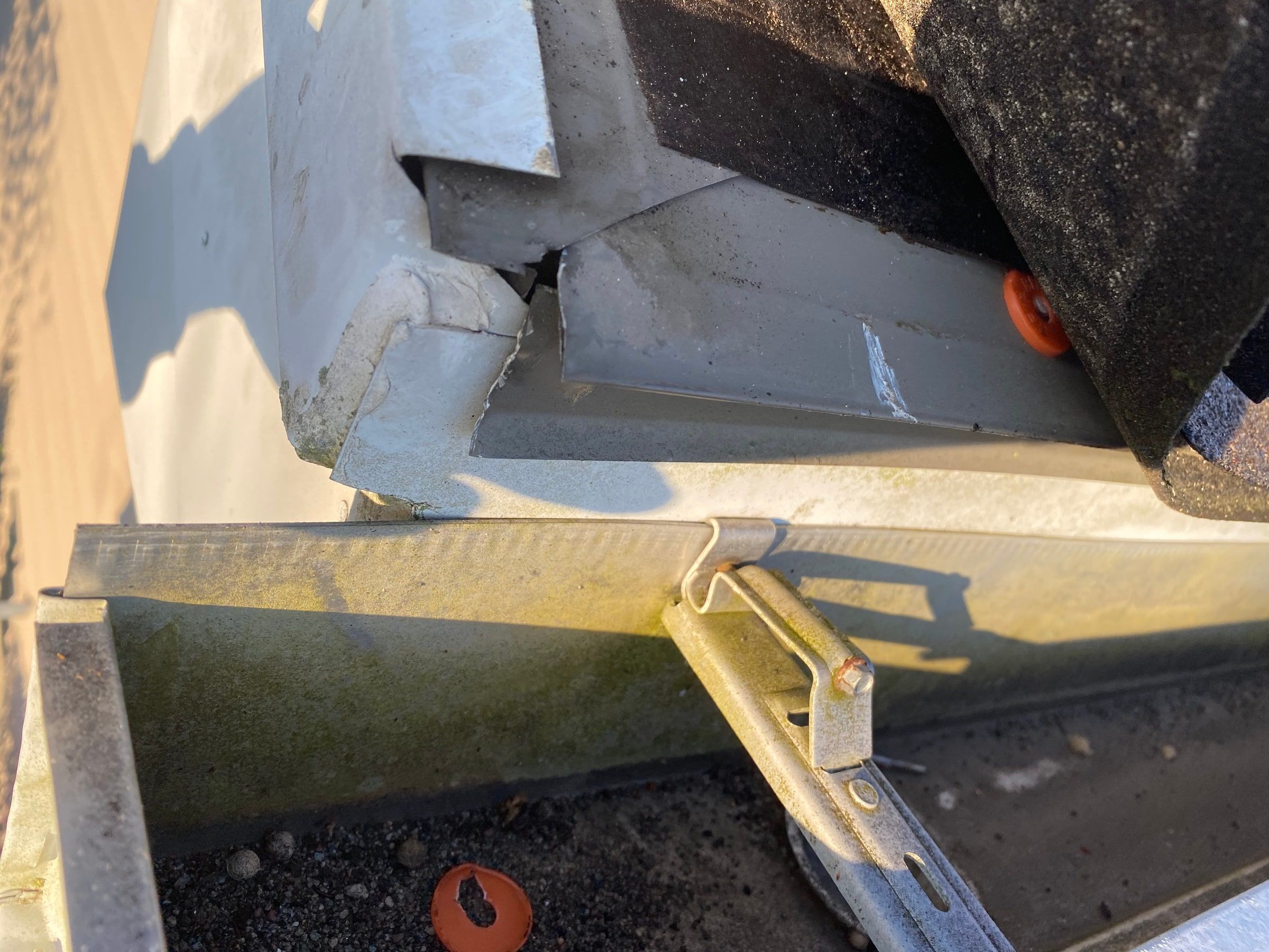 Old edge metal, spike hanger and cap fastener