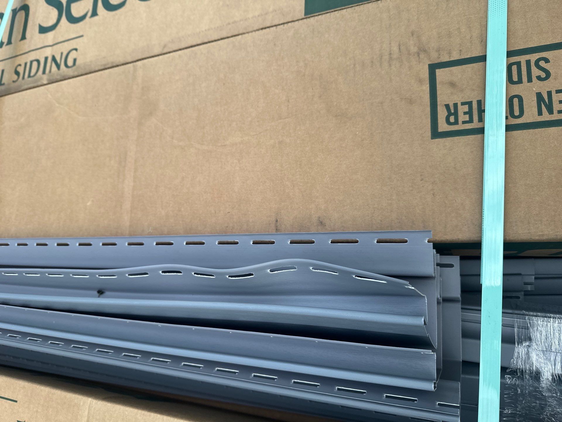 New siding across its delivery cartons