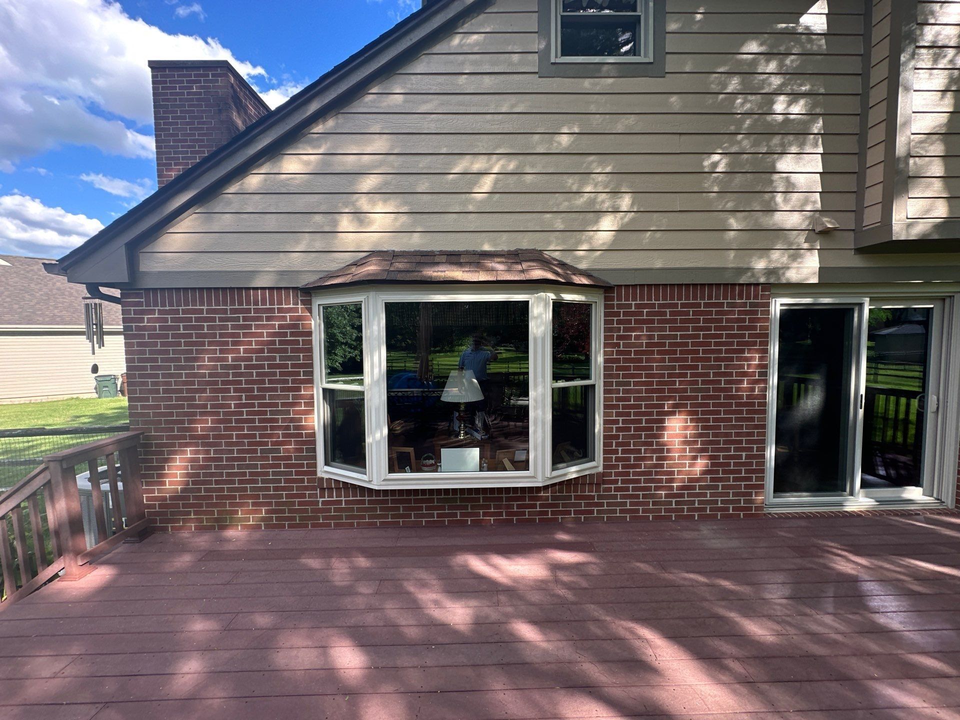 Bay window roof and rear deck