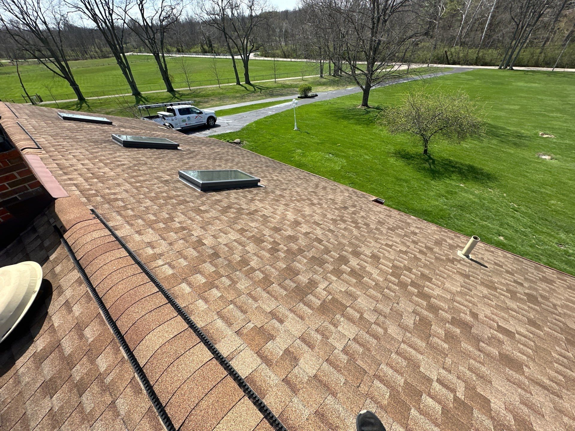 Skylights on the original roof